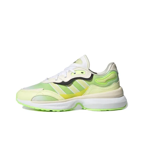 Adidas Originals Zentic Slip-resistant Low Top Casual Unisex Green Adidas Originals Zentic Противоскользящий Низкий Топ Повседневный Унисекс Зеленый