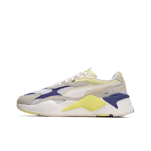 PUMA RS X ³ Twill Air Mesh Низкий Топ Casual Женские Белый Синий Желтый
