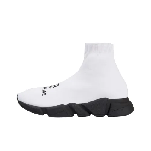 Balenciaga Speed 1,0 High Топ Повседневная обувь Мужская Белый Черный