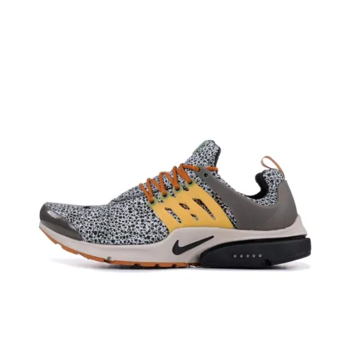 Nike Air Presto Safari Slip-resistant Low Top Повседневная обувь Унисекс Серый Желтый