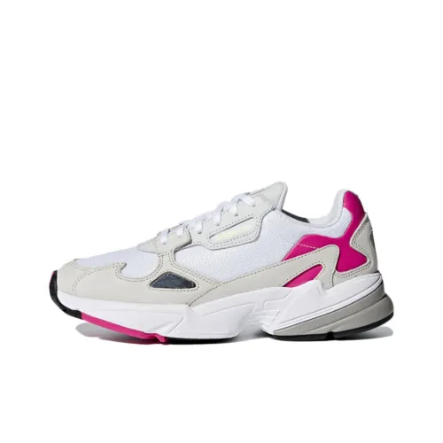 Adidas Originals Falcon Дышащий Низкий Топ Повседневная Обувь Женская Белый Серый Красный