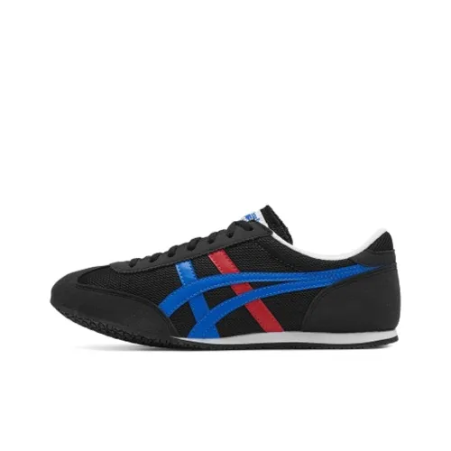 Onitsuka Tiger Machu Racer Амортизаторы Slip-resistant устойчивые к истиранию Низкий топ Повседневная обувь Унисекс Черный синий красный