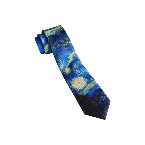 FREE RABBITⅡ Галстуки Синий Унисекс