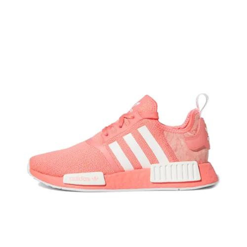 Adidas Originals NMD_R1 Амортизация Устойчивый к истиранию Дышащий Низкий Топ Casual Женский Кораллово-розовый