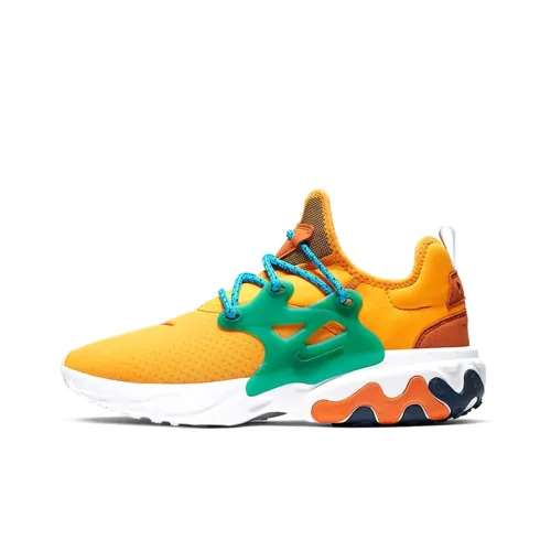Nike React Presto Амортизация Износостойкий Низкий Топ Casual Мужской Оранжевый Зеленый