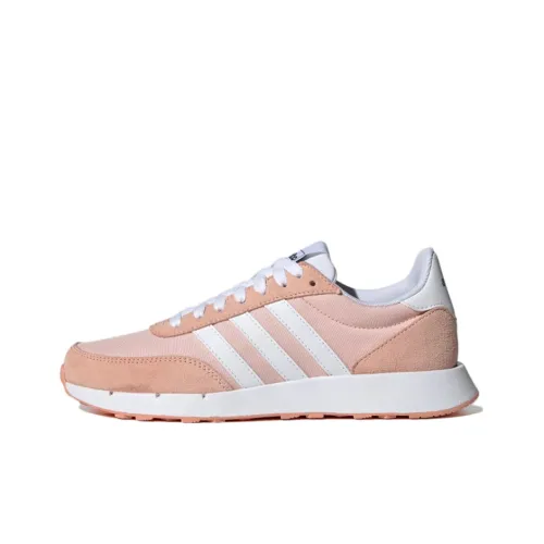 ADIDAS NEO Run 60s 2,0 Устойчивый к истиранию Дышащий Легкий Низкий Топ Casual Женский Розовый Белый