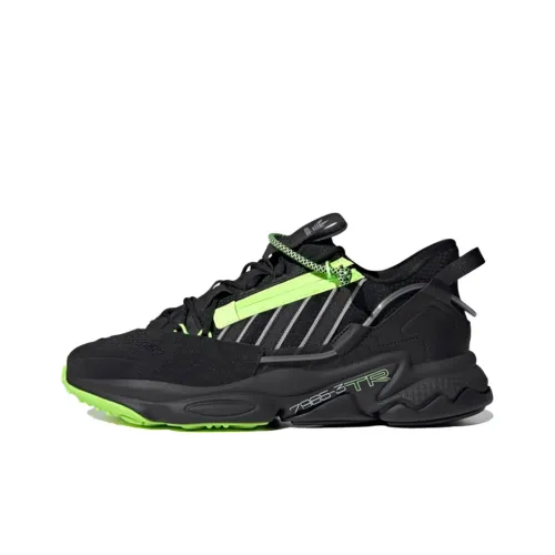 Adidas Originals Ozweego Zip Shock Absorbers Abrasion Resistant Slip Resistant Low Top Casual Unisex Black Adidas Originals Ozweego Zip Shock Absorbers Abrasion Resistant Slip Resistant Низкий Топ Повседневный Унисекс Черный