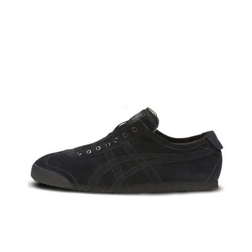 Onitsuka Tiger MEXICO 66 Slip On противоскользящий устойчивый к истиранию легкий низкий топ повседневный унисекс черный
