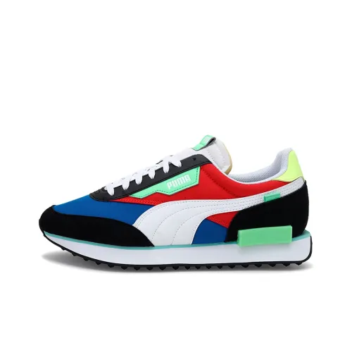 PUMA Future Rider Амортизация Износостойкий Низкий Топ Повседневная Обувь Мужская Белый Черный Синий