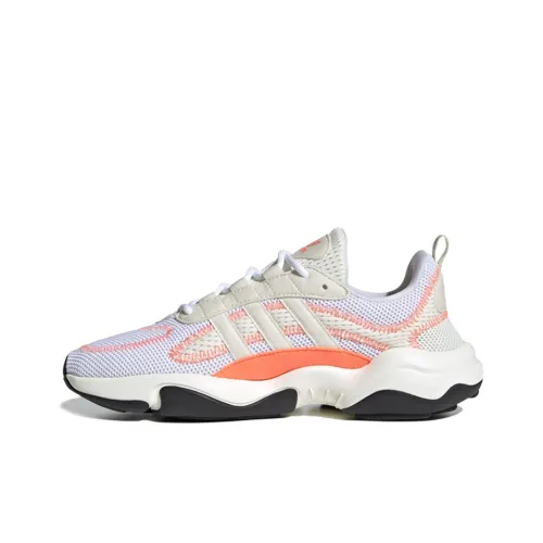 Adidas Originals Haiwee Slip-Resistant Низкий Топ Повседневная Обувь Женская Кораллово-Оранжевый Серый