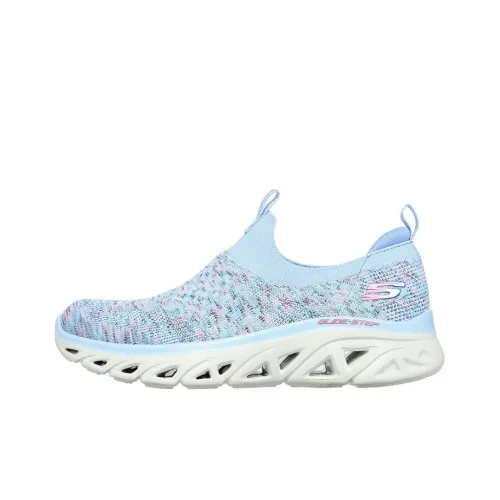 Skechers Glide Step Дышащий Низкий Топ Повседневная Обувь Женская Синяя