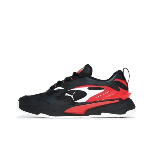 PUMA RS Fast Low Топ Повседневная обувь Мужская Черный Красный Белый