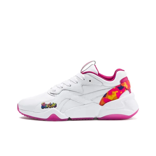 Nova X PUMA Барби Вспышка Кроссовки Низкие Повседневные Женские Белые Розовые