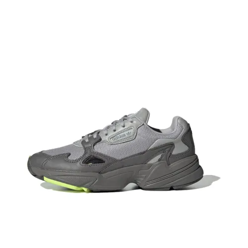 Adidas Originals Falcon Slip-resistant Shock Absorbers Низкий Топ Повседневная Обувь Женская Темно-Серый