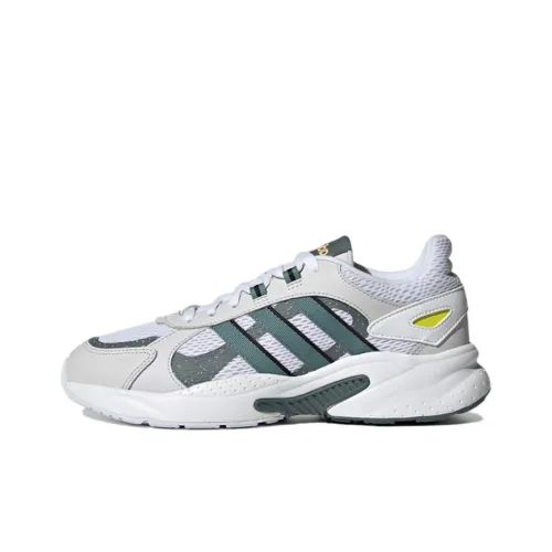 Adidas Neo Crazychaos Shadow Shock Absorbers Slip-resistant Low Top Casual Men's White Gray Green Adidas Neo Crazychaos Shadow Shock Absorbers Slip-resistant Низкий Топ Повседневный Мужской Белый Серый Зеленый