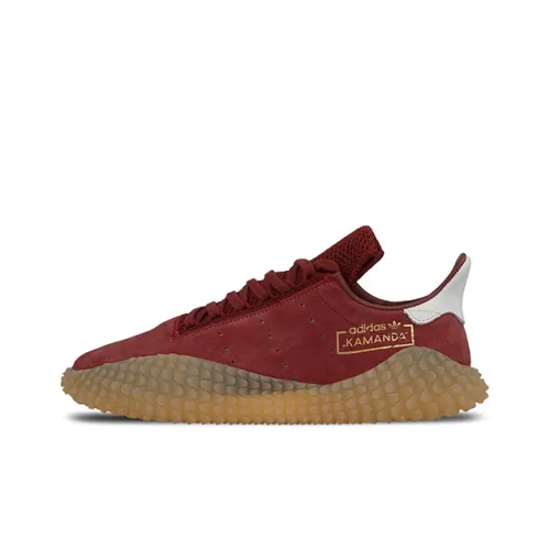 Adidas Originals Kamanda Бургунди Gum Нескользящий Легкий Низкий Топ Спортивная Повседневная Обувь Унисекс Красный
