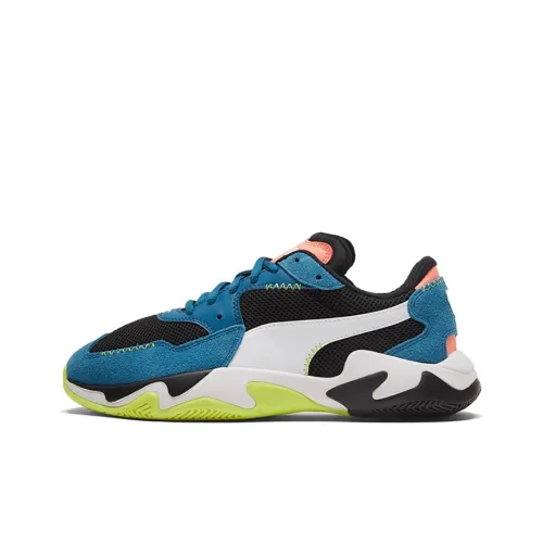 PUMA Storm Шов Амортизация Износостойкий Низкий Топ Casual Унисекс Черный Белый Синий