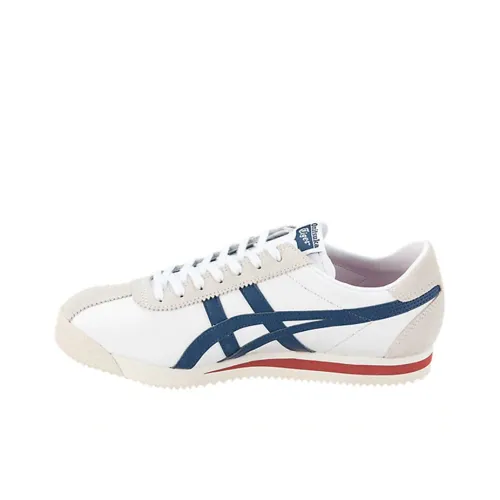 Onitsuka Tiger CORSAIR Устойчивый к истиранию противоскользящий легкий с балансом низкий топ повседневная обувь унисекс белый и синий