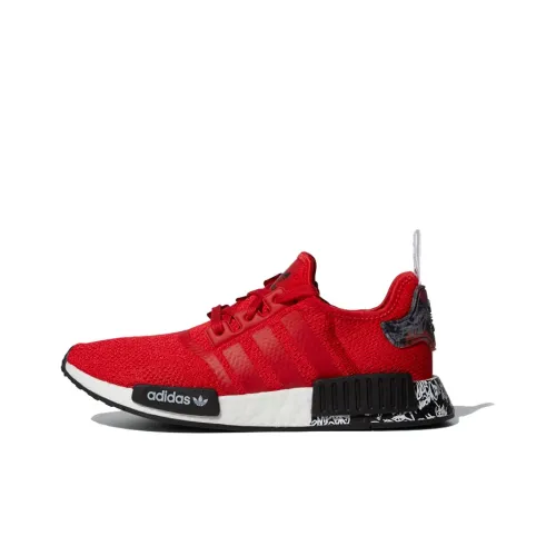 Adidas Originals NMD_R1 Graffiti Red Slip Lightweight Low Top Casual Men's Red Black