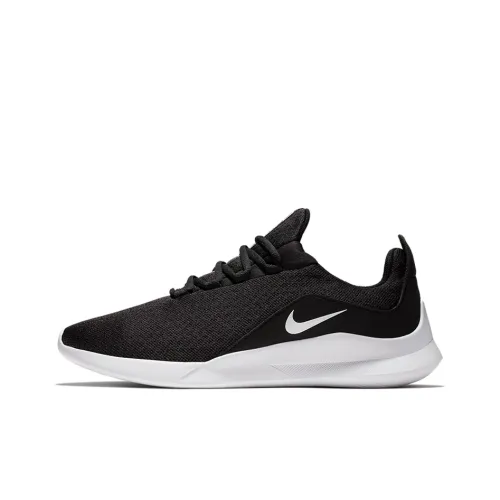 Nike Viale Shock Absorbers Slip-Resistant Low Top Casual Shoes Men's Black White Найк Viale Shock Absorbers противоскользящие низкие топ повседневная обувь мужская черный белый
