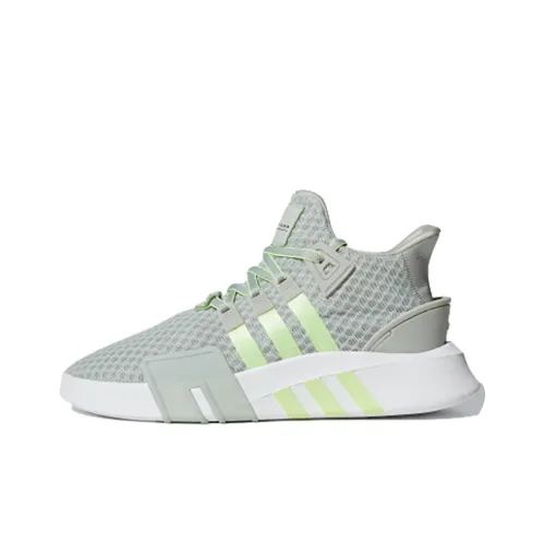 Adidas Originals Eqt Bask Adv Амортизаторы Shock Resistant MID Топ Casual Унисекс Зеленый Серый