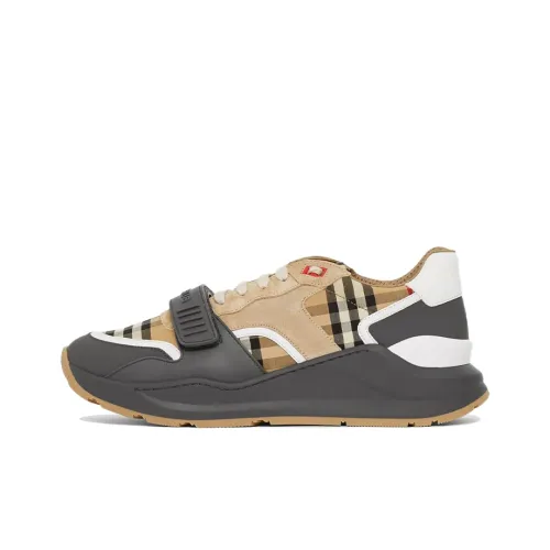 Burberry Винтаж Низкий Топ Повседневная Обувь Мужская Архив Бежевый