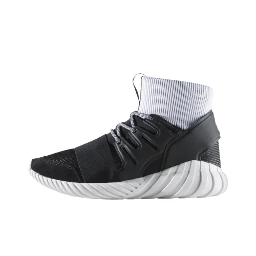 Adidas Originals Tubular Doom Yin Yang Черный Non Slip Легкий Высокий Топ Повседневный Унисекс Черный