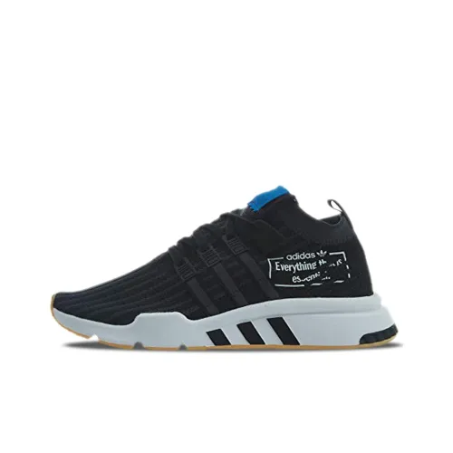 Adidas Originals EQT Support ADV Slip-resistant Abrasion-resistant MID Топ Повседневная обувь Унисекс Черный Белый