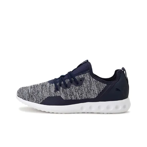 PUMA Carson 2 X KNIT Idp Амортизация Устойчивость к истиранию Легкий Низкий Топ Повседневная обувь Женская Синий Серый Белый