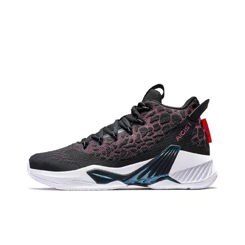 XTEP Амортизаторы Shock Resistant Abrasion Resistant MID Топ Спортивная повседневная обувь Мужская Черный Белый Розовый