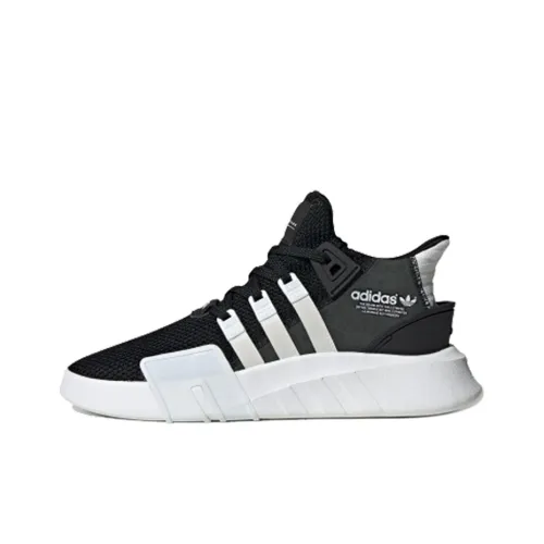 Adidas Originals Eqt Bask Adv Амортизация Устойчивость к истиранию Поддержка MID Топ Кэжуал Мужской Черный Белый