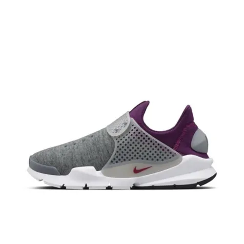 Nike Sock Dart Fleece Mulberry Non Slip Lightweight Low Top Casual Men's Gray Найк Сок Дарт Флис Малери Нон Слип Легкий Низкий Топ Повседневный Мужской Серый
