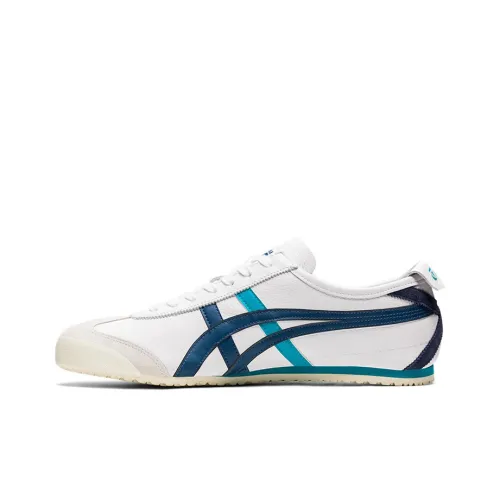 Onitsuka Tiger MEXICO 66 Slip-on Устойчивый Низкий Топ Casual Унисекс Серый Синий Белый
