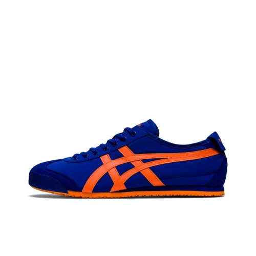 Onitsuka Tiger MEXICO 66 Slip-on Resistant Low Top Casual Unisex Blue Orange