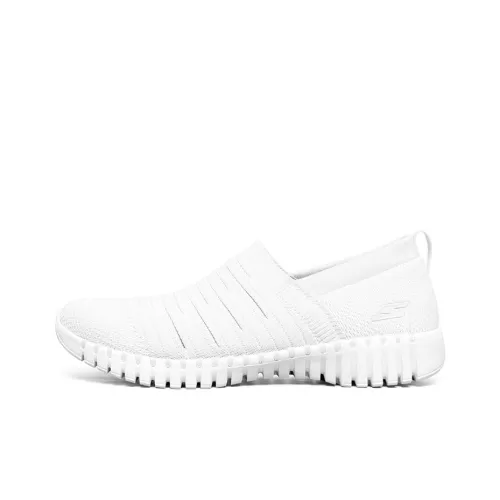 Skechers Дышащий Низкий Топ Повседневная Обувь Женская Белая