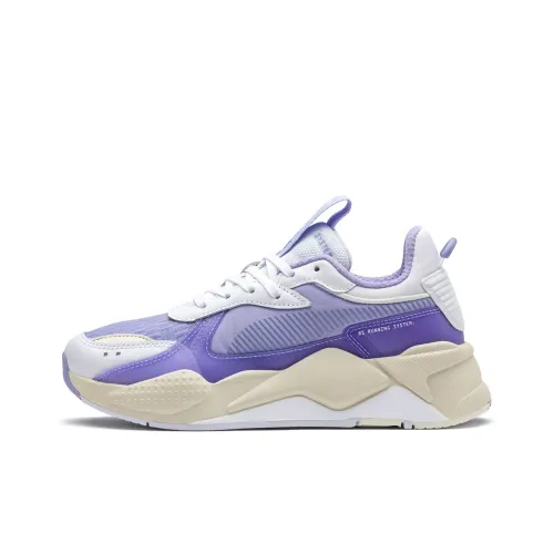 PUMA RS X Tech Low Топ Кэжуал Унисекс Белый Фиолетовый