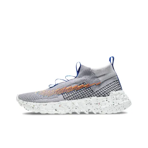 Nike Space Hippie Shock Absorbers Slip-Resistant Abrasion-Resistant Low Top Casual Men's Gray Blue Yellow