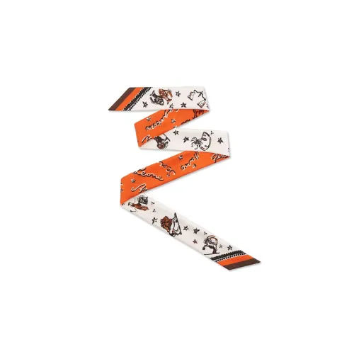 FENDI Шелковые шарфы для женщин многоцветные