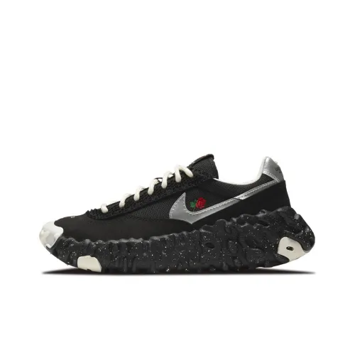 Nike OverBreak Черный Низкий Топ Спортивная Повседневная Обувь Унисекс Черный Серебряный