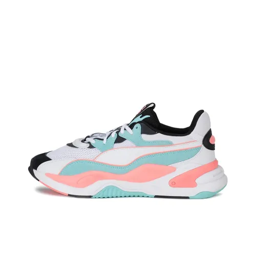 PUMA RS 2K Futura Low Топ Лайфстайл Кэжуал Унисекс Белый Синий Розовый