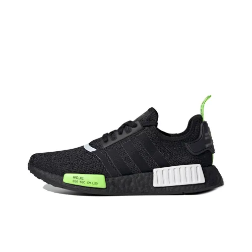 Adidas Originals NMD_R1 Slip-resistant Abrasion-resistant Low Top Спортивная Повседневная Обувь Унисекс Черный Белый Зеленый