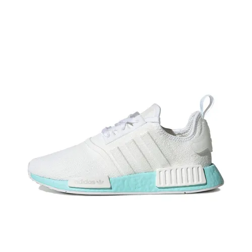 Adidas Originals NMD_R1 Противоскользящий Устойчивый к истиранию Низкий Топ Повседневная обувь Женская Белый Синий