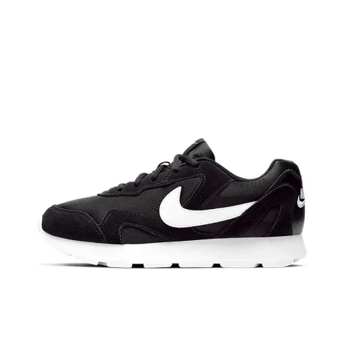 Nike Delfine Shock Absorbers Slip-resistant Low Top Casual Shoes Women's Black White Найк Дельфин Шок Абсорбер Низкий Топ Повседневная Обувь Женская Черный Белый