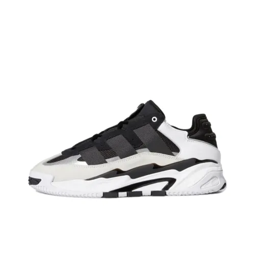 Adidas Originals Niteball Slip Resistant Abrasion Resistant Легкий Низкий Топ Casual Унисекс Черный Белый