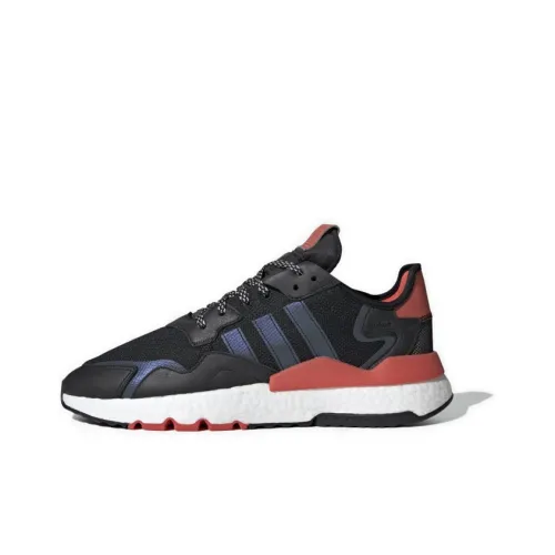Adidas Originals Nite Jogger Slip-resistant Abrasion-resistant Low Top Casual Shoes Unisex Black Purple Orange Adidas Originals Nite Jogger Slip-resistant Abrasion-resistant Низкий Топ Повседневная Обувь Унисекс Черный Фиолетовый Оранжевый