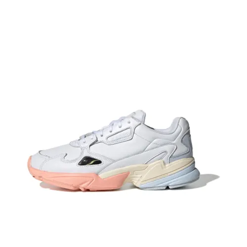 Adidas Originals Falcon Износостойкий Дышащий Низкий Топ Casual Женский Красный Желтый Синий