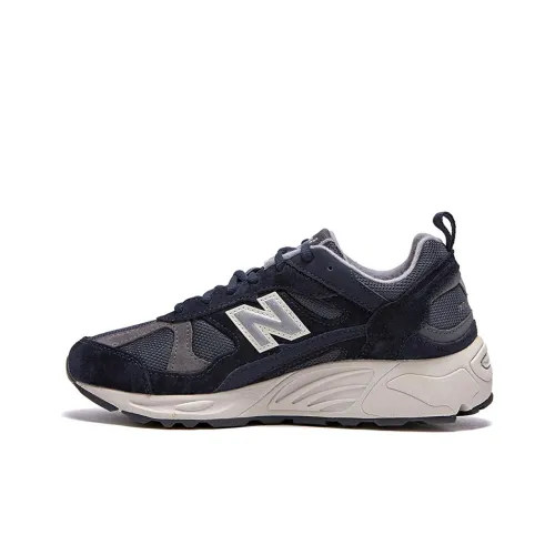 New Balance NB 878 Амортизация устойчивость к истиранию дышащий верх низкий топ повседневный унисекс синий серый