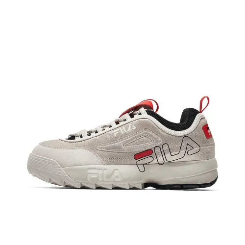 FILA FUSION Disruptor Low Топ Повседневная обувь Мужская Белый Серебряный