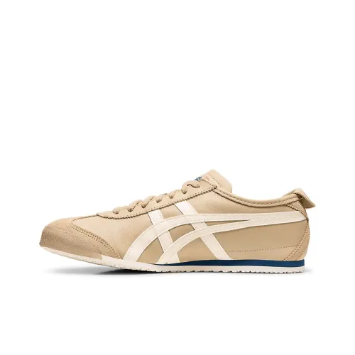 Onitsuka Tiger MEXICO 66 Противоскользящие амортизаторы Легкий Низкий Топ Повседневная обувь Унисекс Древесное зерно Серый