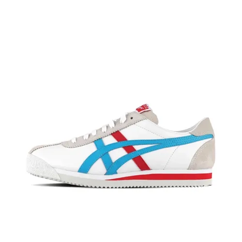 Onitsuka Tiger CORSAIR Slip Resistant Abrasion Resistant Низкий Топ Повседневная обувь Мужская Красная Белая Синяя